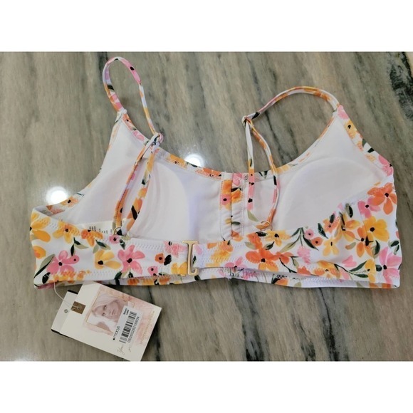 Jessica Simpson Floral Bikini Top Small NWT - Picture 2 of 4